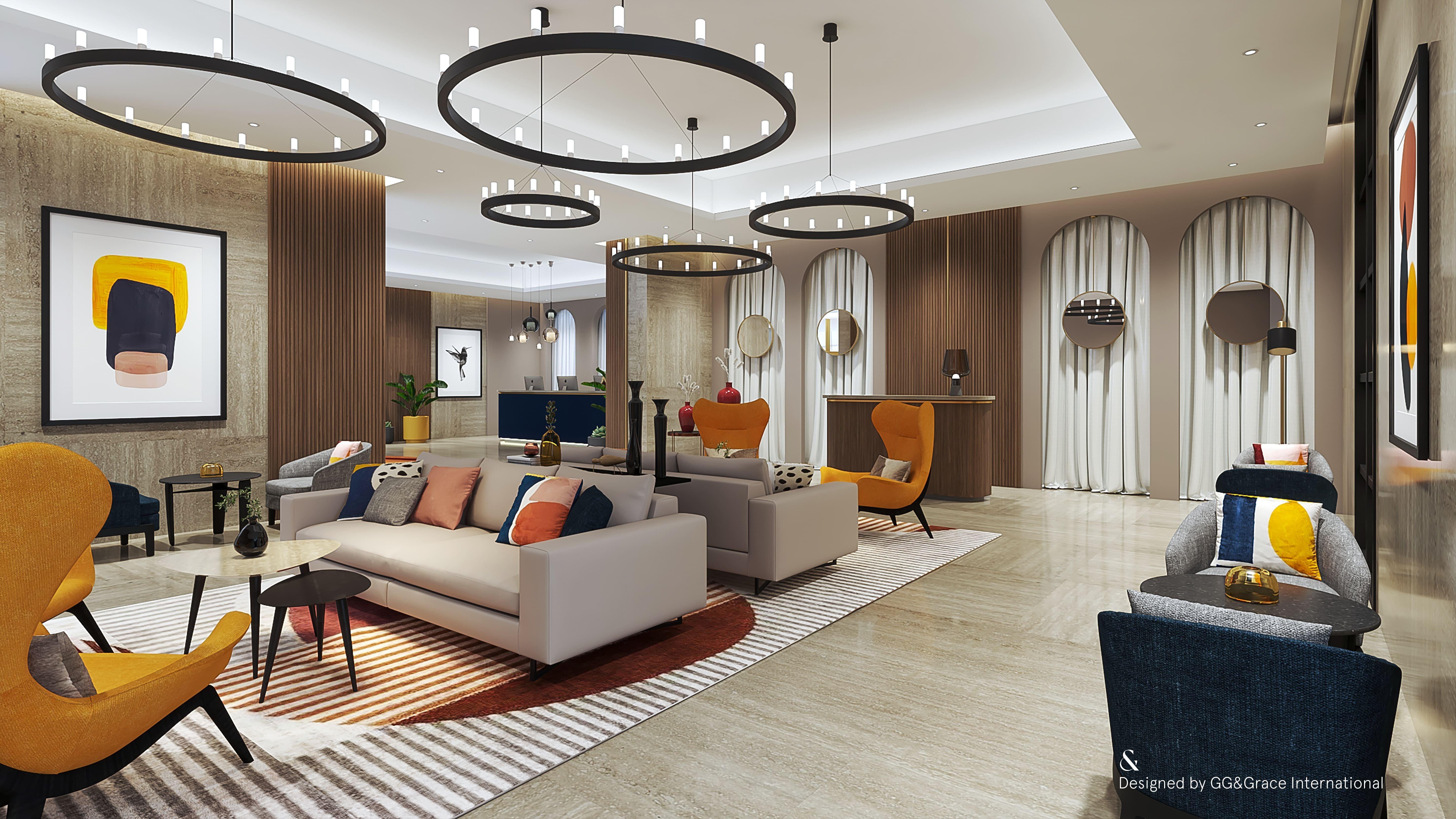 Voco Doha West Bay Suites By Ihg Экстерьер фото 3D interior rendering
