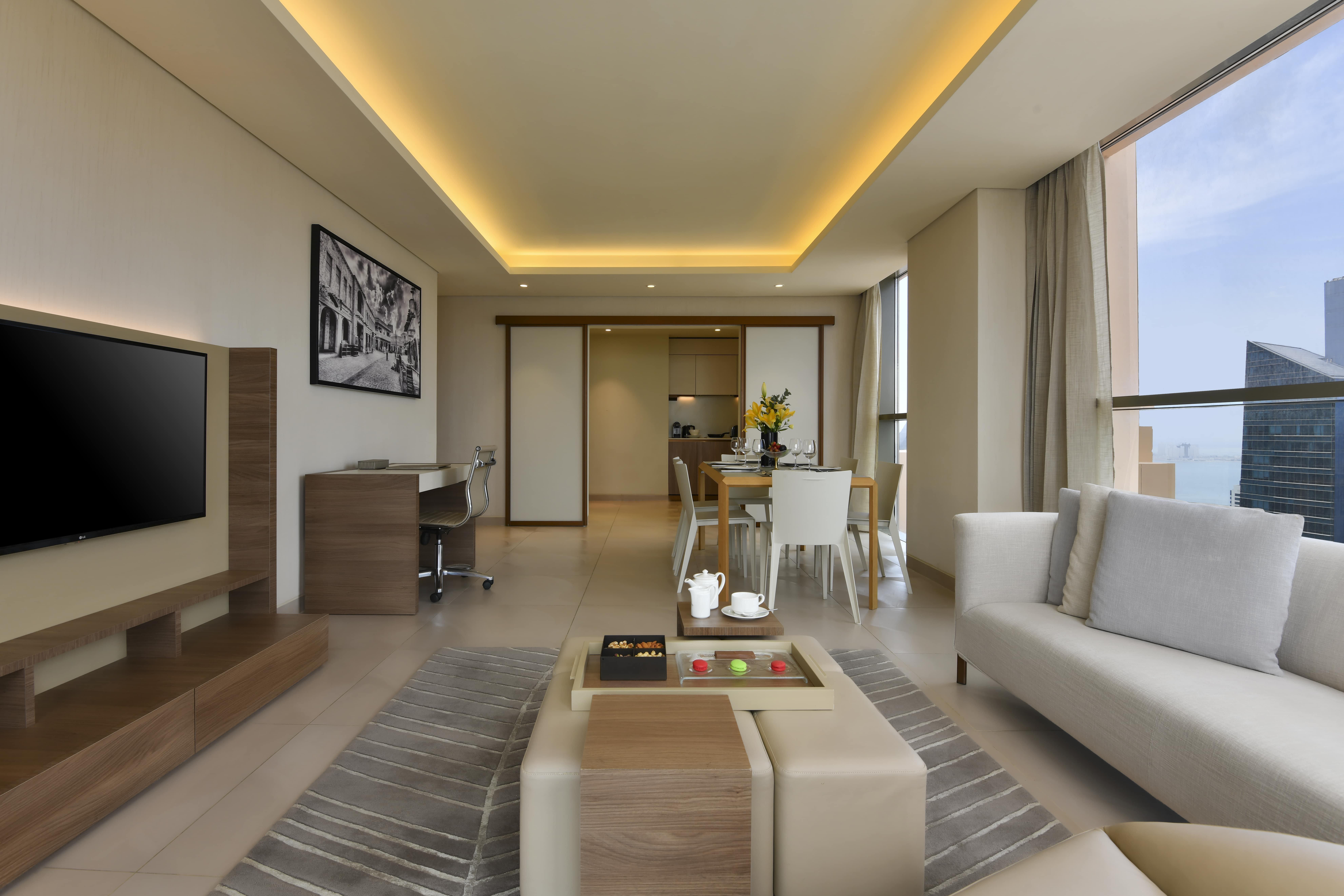 Voco Doha West Bay Suites By Ihg Экстерьер фото A typical apartment interior